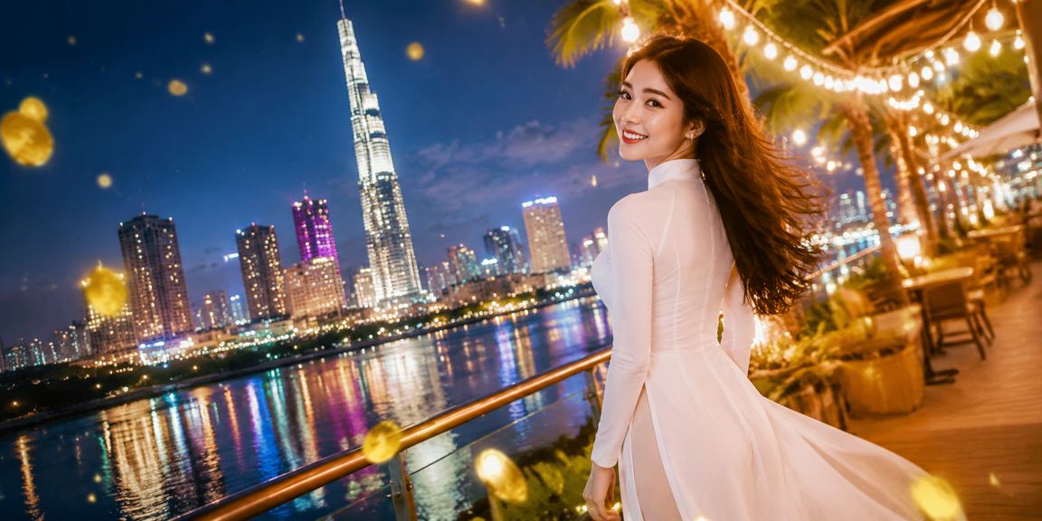 Cổ động viên bóng đá Việt Nam tại TP. Hồ Chí Minh theo dõi trận đấu với áo dài